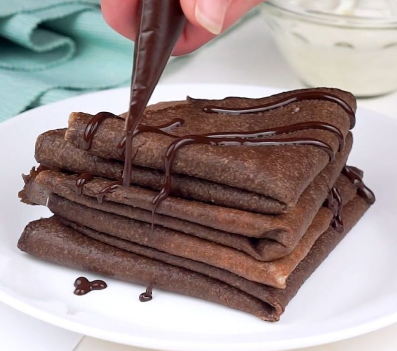 Cele mai simple clatite proteice cu Nutella